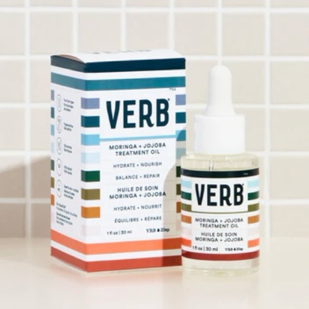 Verb Moringa + Jojoba Treatment Oil - White